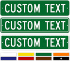 Custom Street Sign, Road and Address Sign, 8 Colors, Reflective Option by MySignCenter