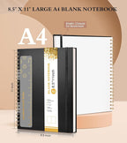 Blank Spiral Notebook Journal 8.5” x 11”, A4 Large Sketch Book - Image 2