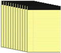 Yellow Legal Pad, 8.5 x 11 College Ruled Notepad, 12 Pack Legal Notepads 8.5 x by NotePads