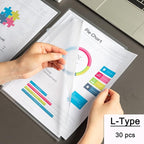 100 Pack Document Clear Plastic Folder Copy Safe Project Pocket LType US Letter - Image 6