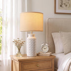 innqoo 22.6" modern ceramic bedside lamps set of, package contents