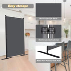 CHOSENM Room Divider, 3 Panel Folding Privacy Screens - Image 4
