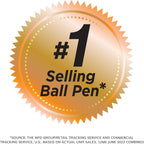 BIC Round Stic Xtra Life Blue Ballpoint Pens, Medium Point (1.0mm), Flexible Round Barrel for Writing Comfort, No. 1 Selling Ballpoint Pens 144 Count (Pack of 6)