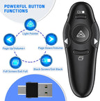 2-in-1 USB Type C Presentation Clicker Wireless Presenter Remote - Image 3