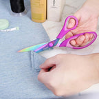 Zicolu 8.5" Scissors All Purpose, Titanium Coating Sharp Blade, Soft - Image 6