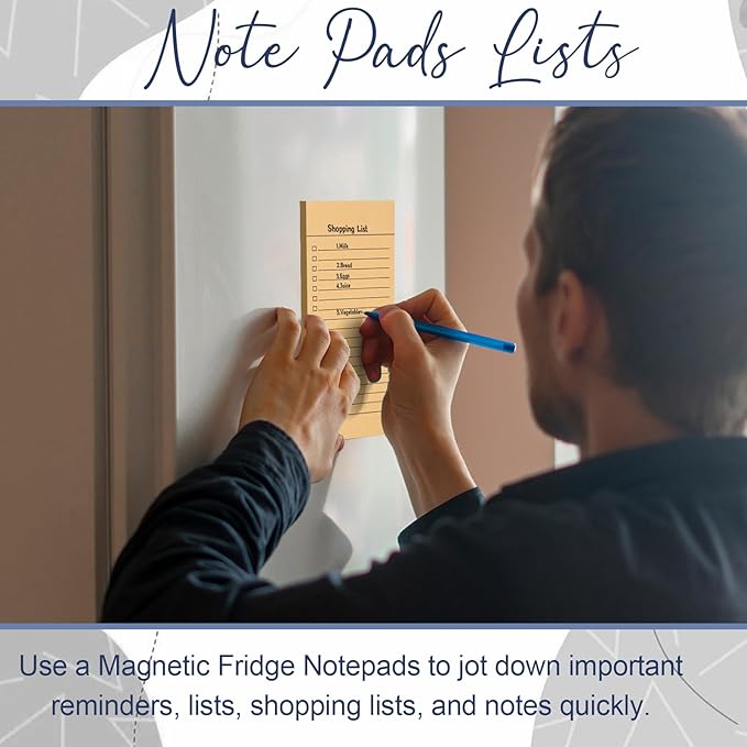 Utron 6 Pack Vintage Magnetic Notepads - Image 7