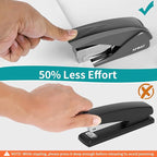 AFMAT Effortless Stapler for Desk, 50 Sheet Desktop Stapler, Ergonomic Office - Image 2