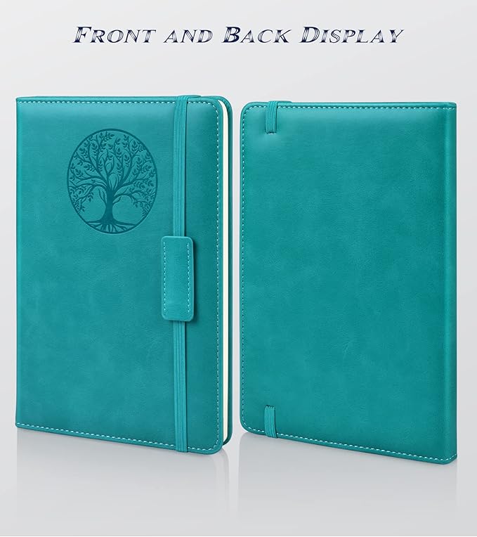Biuwory Lined Journal Notebook for Women Men, 256 Pages A5 Hardcover Leather - Image 3