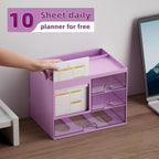 Marbrasse Desk Organizer with 3 Drawer, Desk Organizers and Accessories with 4 - Image 5