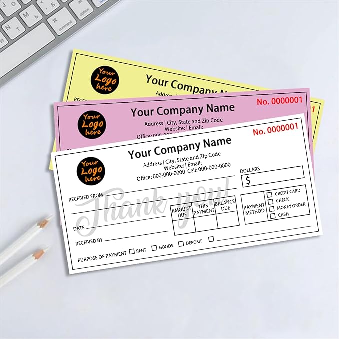 Custom Invoice Book in 3-Part /2-Part Receipt Book - Image 4