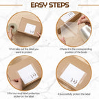 Zonon 750 Pcs Clear Labels Label Protector Clear Stickers Wafer Seals - Image 3