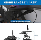 Mount-It! Standing Desk Converter, Height Adjustable from 6"–19.25", Extra - Image 7