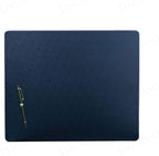 Dacasso 17" x 14" Navy Blue Leatherette Luxury Conference Table Pad
