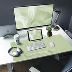 Bloss Leather Desk Mat and Keyboard Wrist Rest, Large Mouse Pad + Keyboard - Image 2