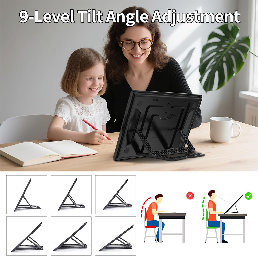 toheto rechargeable a4 light board with stand, super shown in use