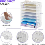 Marbrasse Paper Organizer Letter Tray, 9 Tier Mesh File Organizer - Image 3