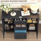 Vabches File Cabinet with 3 Drawers, Farmhouse Lateral File Cabinet Fits Files - Image 5