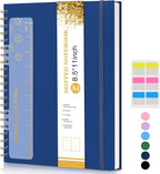 UEBZFOCS Dotted Notebook, Spiral Notebook Journal 8.5” x 11”, A4 Large Dot Grid by UEBZFOCS