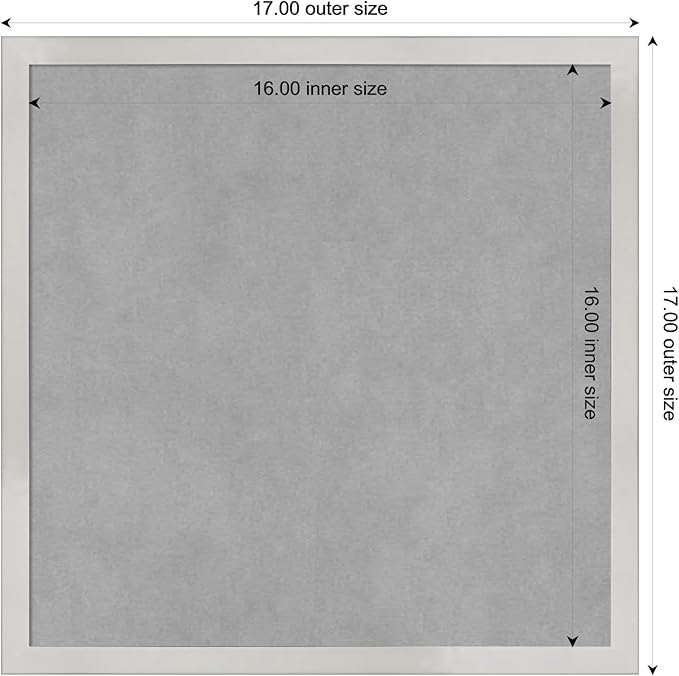 Amanti Art Silver Framed Magnetic Board 17x17 Small Vision Board - Image 4