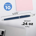 DISCOUNT PROMOS Langham Ballpoint Pens Set of 10, Bulk Pack - Image 5