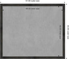 Amanti Art Black Framed Magnetic Board 43x51 Oversize Vision Board - Image 4