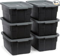 Rubbermaid 6-Pack Heavy Duty Durable 3 GAL Totes by Rubbermaid