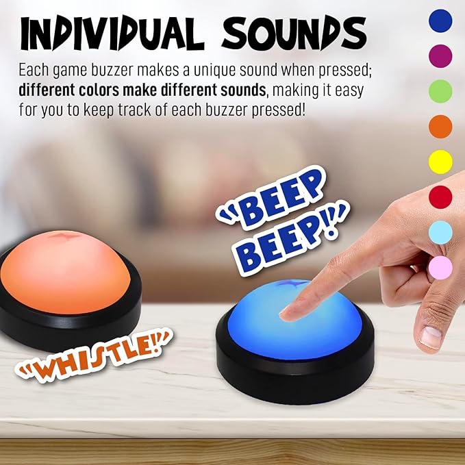 Teacher's Choice Light Up Game Buzzer System, Displays The Winning Player Loud - Image 2