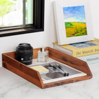 demigo desk organizer letter tray set of 2 on a desk or shelf