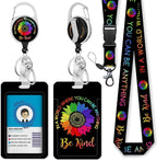 Giancomics Be Kind Lanyards for Id Badges, ID Badge Holder by Giancomics