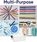Superio Mini Storage Container Plastic Crayon Box Art Supplies and Sewing Case - Image 4