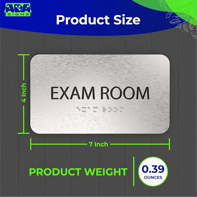 ADASigns Exam Room Sign 7" W x 4" H - Image 2