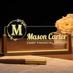 Desk Name Plate Personalized, Office Name Plate by Ueedklaayy