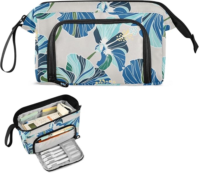 Bolaz Big Capacity Pencil Pen Case Pouch Bag School College Office Organizer - Image 2