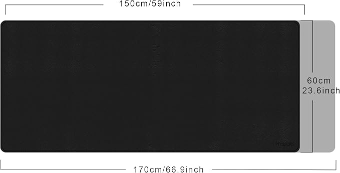 Mydours Extra Large 59" x 24" PU Leather Desk Pad, Desk Mat - Image 3