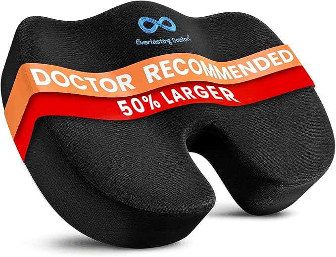 Everlasting Comfort Doctor Recommended Memory Foam Seat Cushion by EverlastingComfort