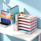 gianotter 6-tier paper organizer with magazine holder, package contents