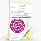 Custom 5.5" x 8.5" Carbonless NCR Books in 2-Part Duplicate Invoices, Work by PrintPPS