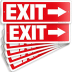 iSYFIX Exit Signs 6 Pack 12x4 Inch by iSYFIXPREMIUMSIGNS