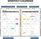 ZOTIA Planner 2026-2027 Weekly & Monthly Calendar Planner Jul 2026-Jun 2027 | Teacher and Student Calendar Agenda Book with Tabs, 6.3" x 8.5", Ideal for School and Office, Floral Planner, Plant