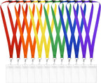 12-Pack Rainbow Breakaway Lanyards by WEZEBEL
