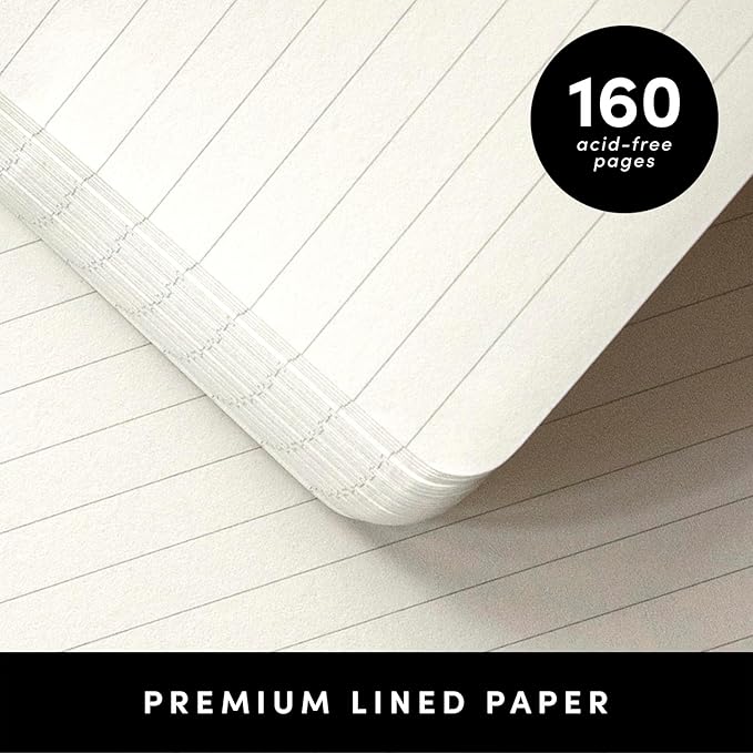 PAPERAGE Lined Spiral Journal Notebook, 160 Pages, Large B5 Hardcover Journal - Image 4