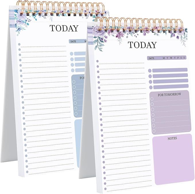 Thboxes 2 Packs To Do List Notepad, Totally 208 Pages To Do List Notebook A5 by Thboxes