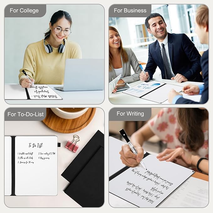AGM Portable White Board Dry Erase Notebook, Small Travel Dry Erase Board - Image 8