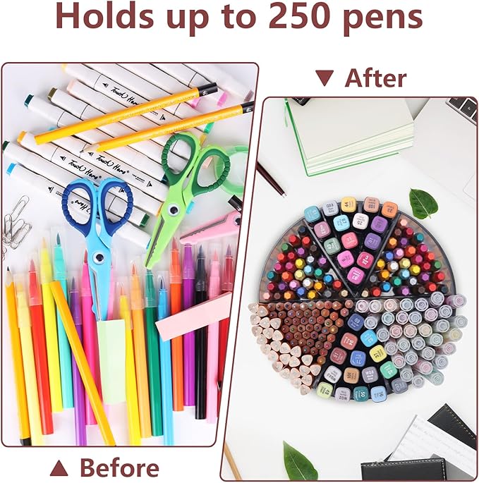 Absonic Acrylic Pen Holder Crayon Organizer - Image 5