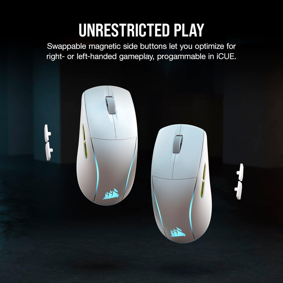 Corsair M75 Wireless RGB Lightweight FPS Gaming Mouse – 26,000 DPI – Swappabl...