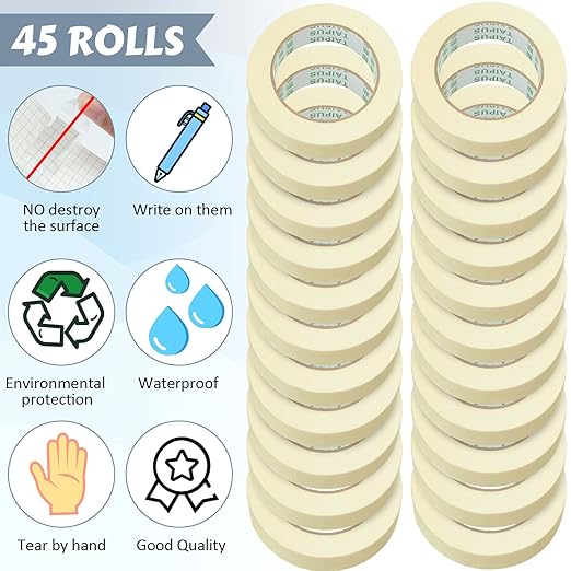Fainne Masking Tape Bulk General Purpose Masking Painting Tape 55 Yards - Image 3