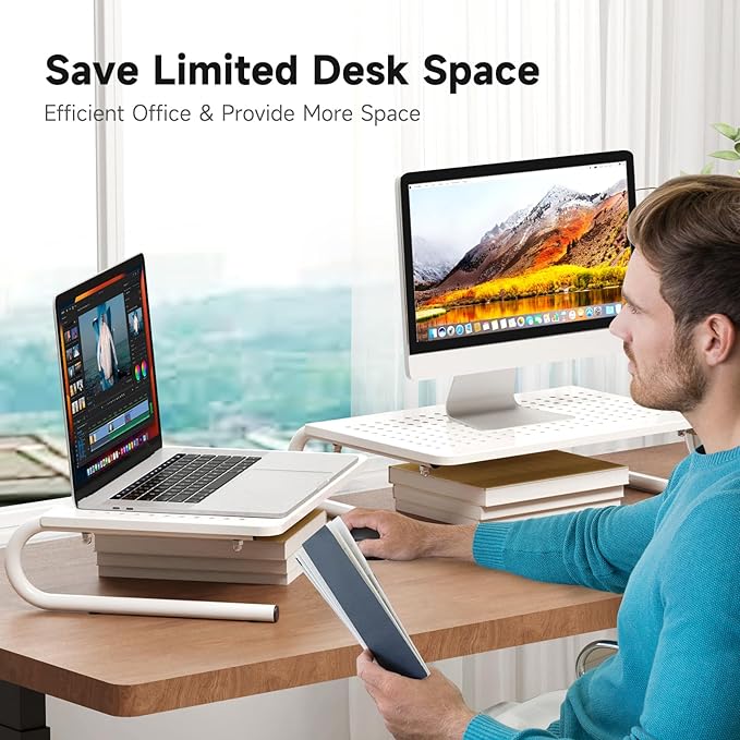 suptek Monitor Stand Riser for Computer, Notebook and All Flat Screen Display - Image 4