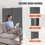 VEVOR Room Dividers, 3 Panel Room Divider, Folding Privacy Screen and Portable - Image 5