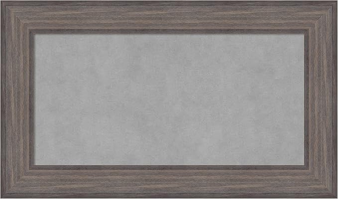 Amanti Art Grey Framed Magnetic Board 17x29 Small Vision Board by AmantiArt