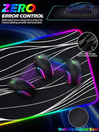 XXL Mouse Pad with Phone Holder, RGB Desk Mat with 15W Fast Charging, LED Large - Image 5
